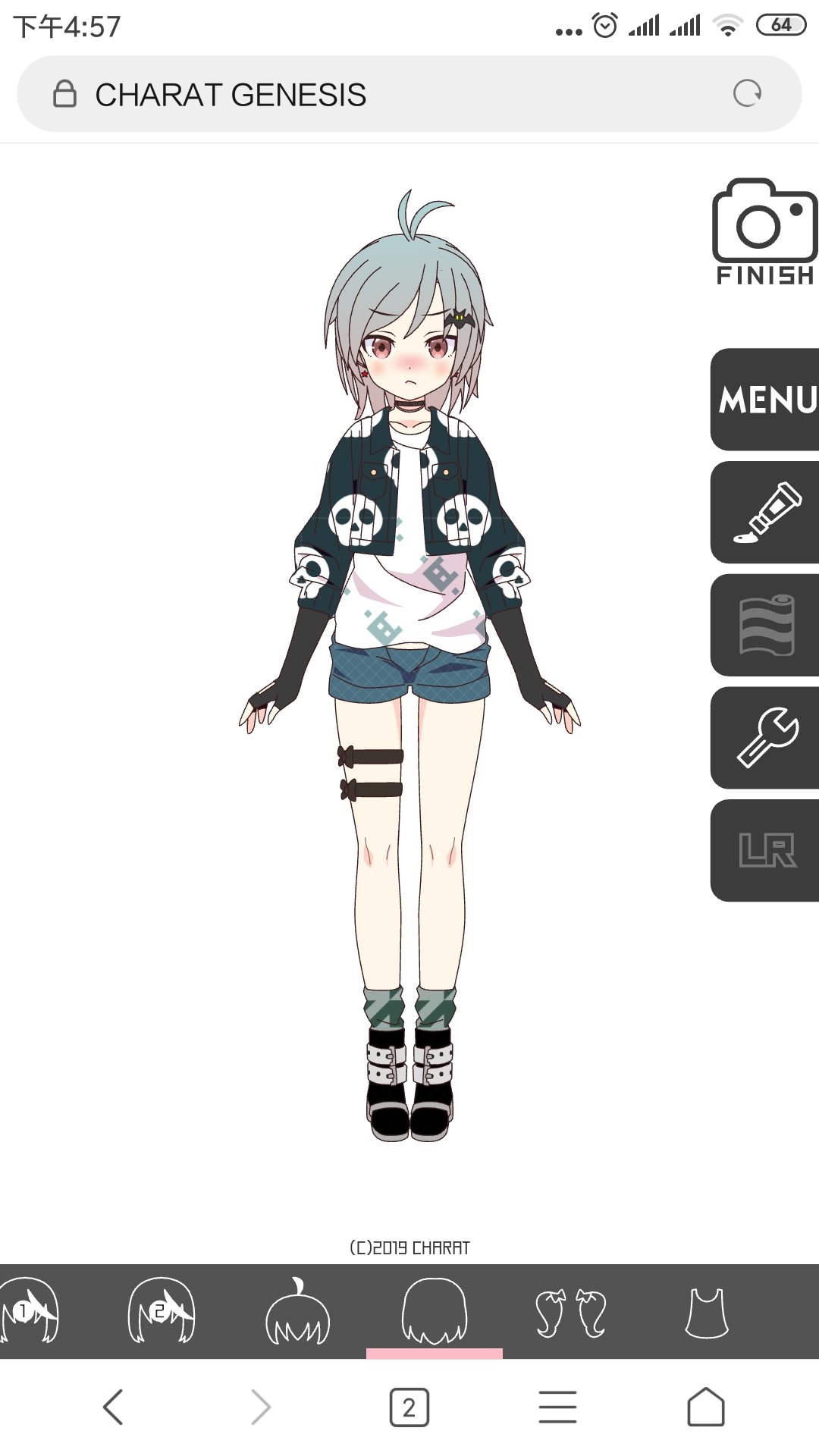 最初设定（发型更合理）